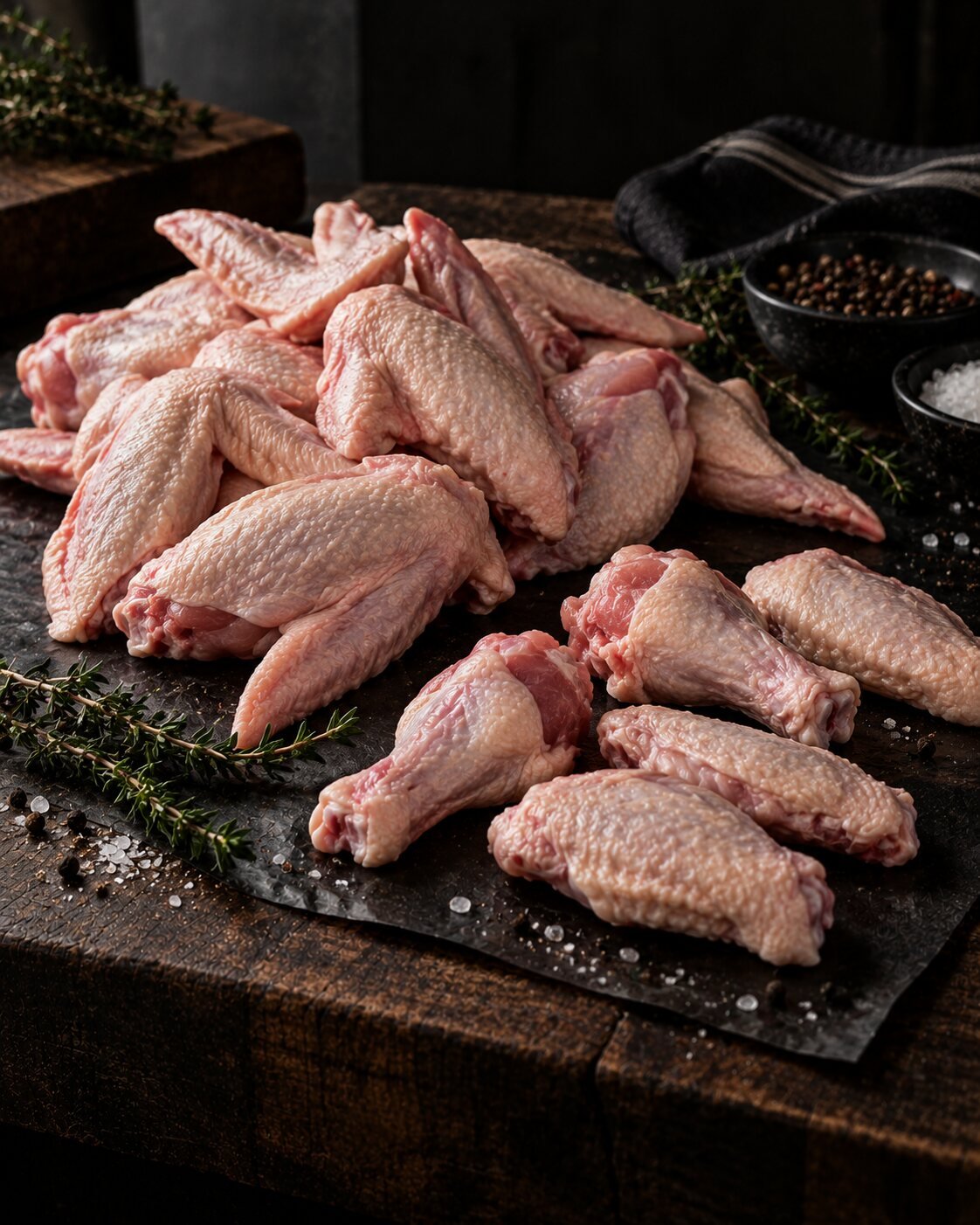Rotisserie chicken turning over coals